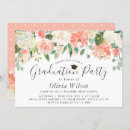 Recherche de flower graduation invitations Corail