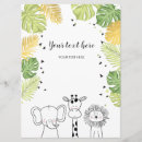 Recherche de animal 16x22 invitations Jungle