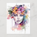 Recherche de aquarelle fleurs cartes postales Délicat