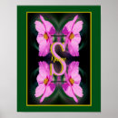 Recherche de lettre florale posters Pour elle