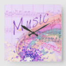 Recherche de music note horloges Violet