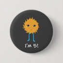 Recherche de monstres mignons badges Enfants