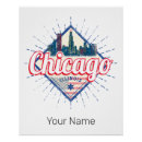 Recherche de drapeau de chicago posters Skyline