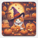 Recherche de chat halloween autocollants Toute personne
