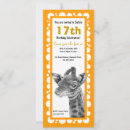 Recherche de girafe 10x23 invitations Animal