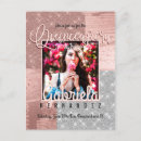Recherche de rose et argent invitations Chic élégant
