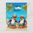 Recherche de mariage de pingouin vœux cartes Plage