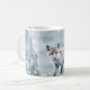 Recherche de bébé renard tasses Hiver