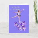 Recherche de grande fille vœux cartes Ballerine