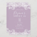 Recherche de lilac 16ans anniversaire invitations Violet
