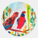 Recherche de perroquet rouge autocollants Oiseaux