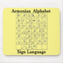 Recherche de langue signes tapis souris Alphabet