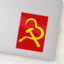 Recherche de marteau faucille autocollants Communisme