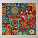 Recherche de mandala coloré posters Décoration