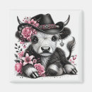 Recherche de vache noire et blanche magnets Pour tous