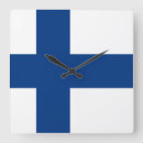 Recherche de drapeau de la finlande horloges Finlandais