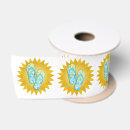 Recherche de jaune et turquoise rubans Abstrait