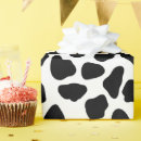 Recherche de vache noire et blanche papier cadeau Animal