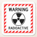 Recherche de radioactif dessous de verres Avertissement