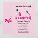 Recherche de soirée pyjama invitations Fête de préadolescentes
