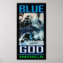 Recherche de médicaments posters Bleu