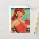 Recherche de robe vintage cartes postales Rouge