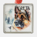Recherche de chien de berger allemand ornements Noël