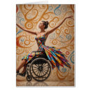 Recherche de fauteuil roulant vœux cartes Coloré
