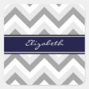 Recherche de zigzag bleu autocollants Monogramme