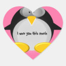 Recherche de pingouin rose autocollants Coeur