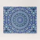 Recherche de mandala floral puzzles Abstrait