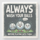 Recherche de boule golf de dessous de verres Golfeur