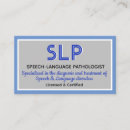 Recherche de pathologiste cartes visite Pathologiste du langage vocal