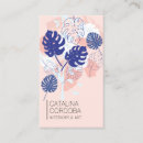 Recherche de motif tropical cartes visite Pastel