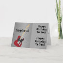 Recherche de guitare rouge vœux cartes Roche et rouleau