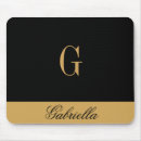Recherche de couleur or tapis souris Monogramme