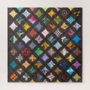 Recherche de motif complexe puzzles Coloré