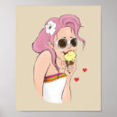 Recherche de illustration de mode posters Aquarelle