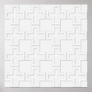Recherche de motifs numériques de texture posters Blanc