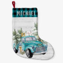 Recherche de bleu chaussette de noël Monogramme