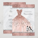 Recherche de diamonds quinceanera invitations Girly