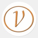 Recherche de monogramme v autocollants Lettre