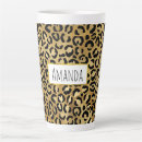 Recherche de empreinte de léopard noir tasses Motif