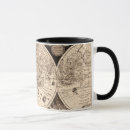 Recherche de carte de vieux monde tasses Rétro