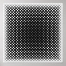 Recherche de illusion géométrique posters Motif noir et blanc