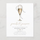 Recherche de champagne brunch bridal shower invitations Perles et poursuites