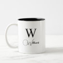 Recherche de lettre e monogramme tasses Élégant