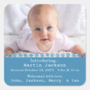 Recherche de annonces de naissance autocollants Bleu