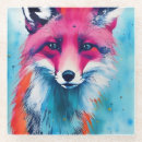 Recherche de renards dessous de verres Beau