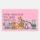 Recherche de zebre rectangles autocollants Girafe